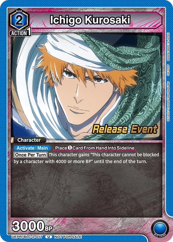 Ichigo Kurosaki (017) (UEPR/BLC-2-017) [UEX01BT: BLEACH: Thousand-Year Blood War Vol.2 Release Event Cards]