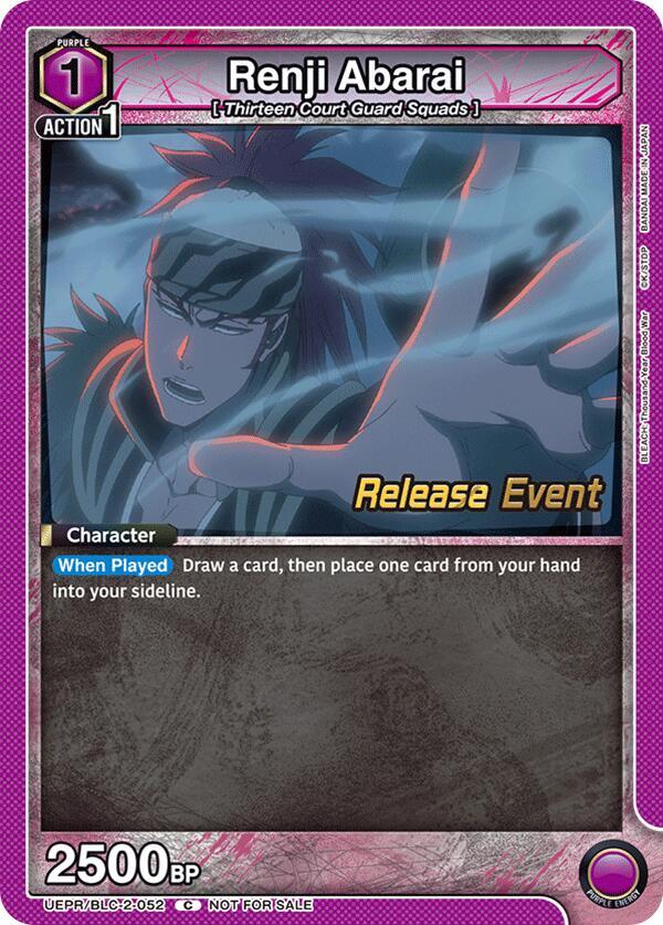 Renji Abarai (052) (UEPR/BLC-2-052) [UEX01BT: BLEACH: Thousand-Year Blood War Vol.2 Release Event Cards]