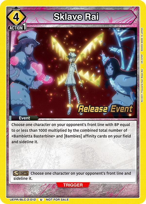 Sklave Rai (UEPR/BLC-2-012) [UEX01BT: BLEACH: Thousand-Year Blood War Vol.2 Release Event Cards]