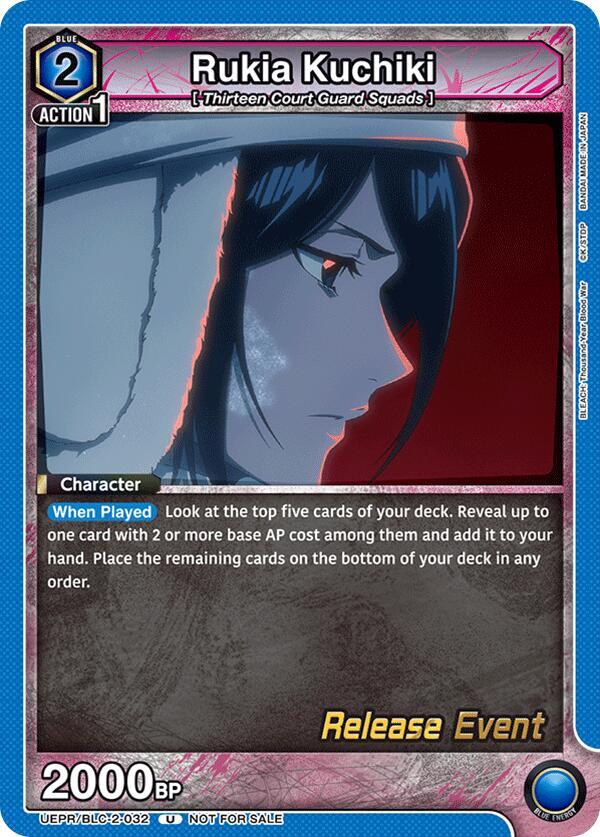 Rukia Kuchiki (032) (UEPR/BLC-2-032) [UEX01BT: BLEACH: Thousand-Year Blood War Vol.2 Release Event Cards]