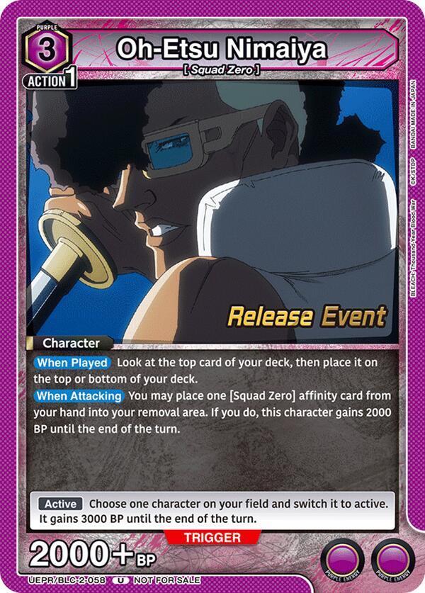 Oh-Etsu Nimaiya (UEPR/BLC-2-058) [UEX01BT: BLEACH: Thousand-Year Blood War Vol.2 Release Event Cards]