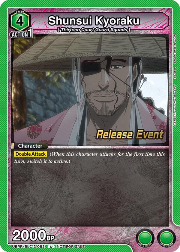 Shunsui Kyoraku (UEPR/BLC-2-063) [UEX01BT: BLEACH: Thousand-Year Blood War Vol.2 Release Event Cards]