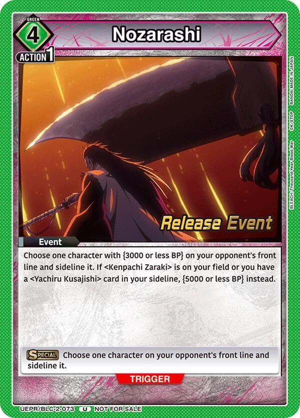 Nozarashi (UEPR/BLC-2-073) [UEX01BT: BLEACH: Thousand-Year Blood War Vol.2 Release Event Cards]