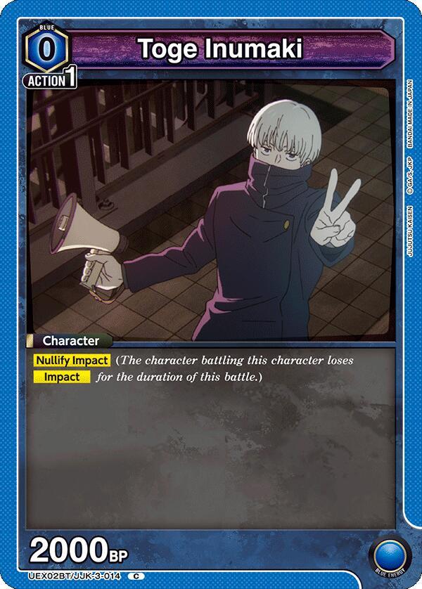 Toge Inumaki (014) (Box Topper Foil) (UEX02BT/JJK-3-014) [UEX02BT: Jujutsu Kaisen Vol.2]