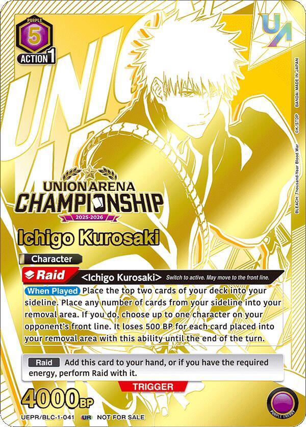 Ichigo Kurosaki (Regionals 25-26) (UEPR/BLC-1-041) [Union Arena Promotion Cards]