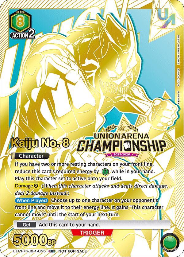 Kaiju No. 8 (Regionals 25-26) (UEPR/KJ8-1-055) [Union Arena Promotion Cards]