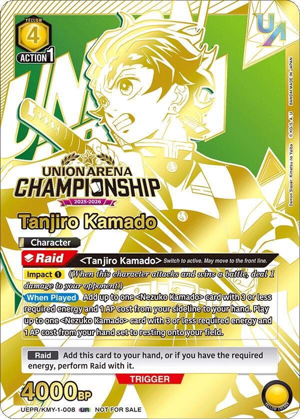 Tanjiro Kamado (Regionals 25-26) (UEPR/KMY-1-008) [Union Arena Promotion Cards]