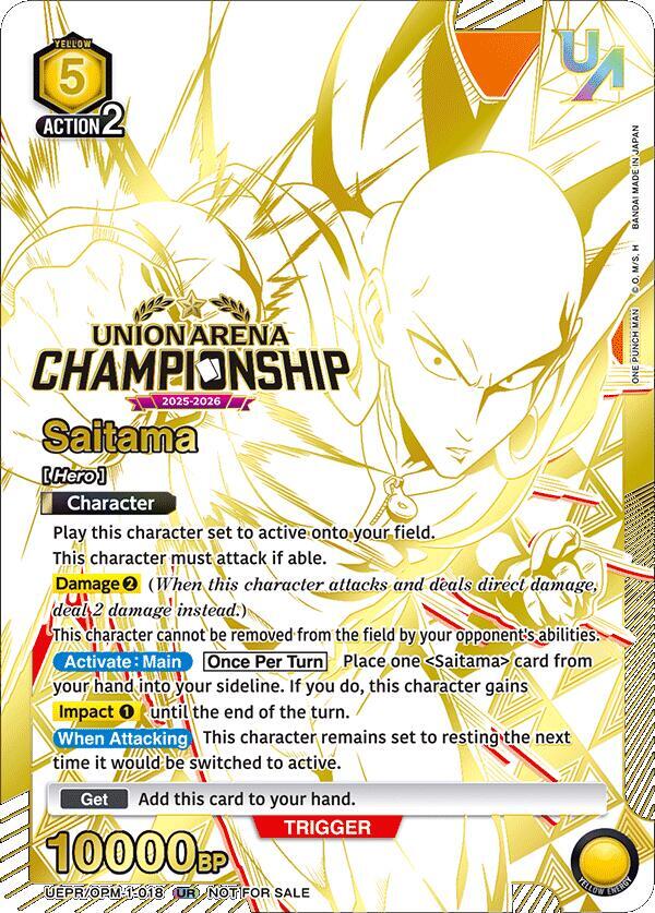 Saitama (Regionals 25-26) (UEPR/OPM-1-018) [Union Arena Promotion Cards]