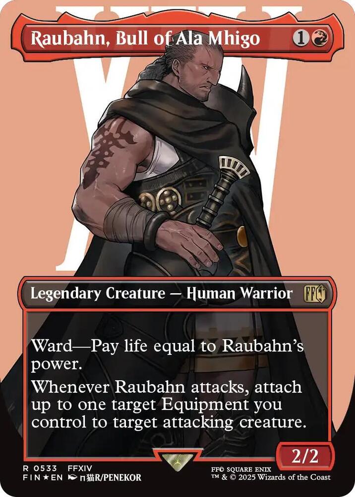 Raubahn, Bull of Ala Mhigo (Borderless) (Surge Foil) [FINAL FANTASY]