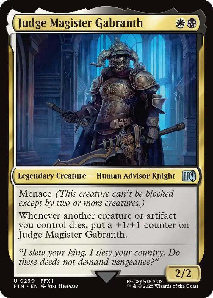 Judge Magister Gabranth [FINAL FANTASY]