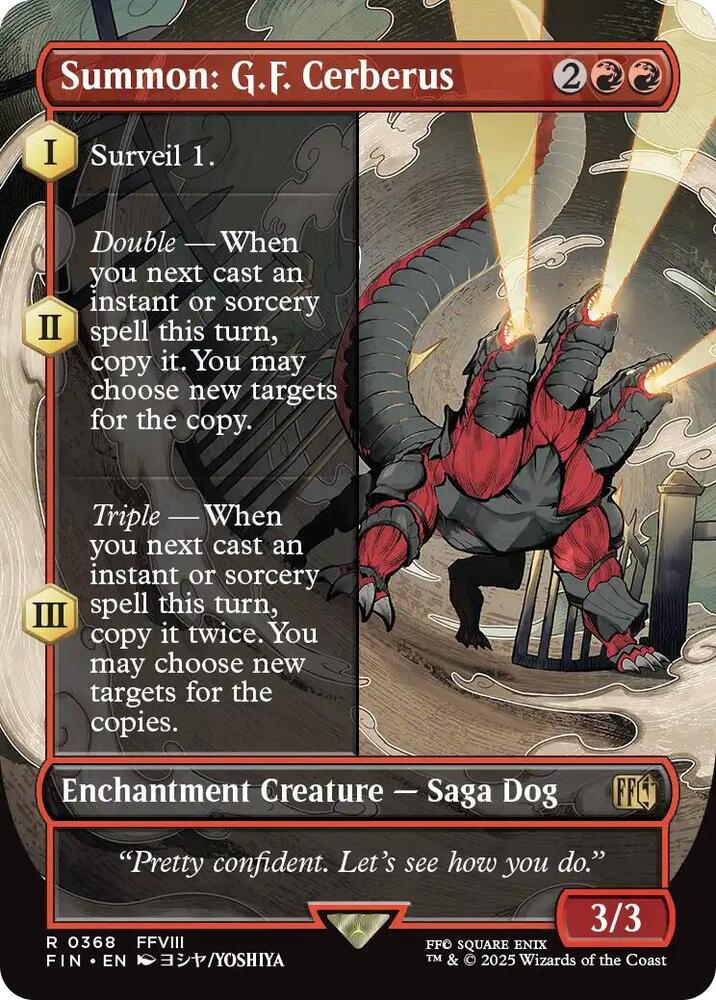 Summon: G.F. Cerberus (Borderless) [FINAL FANTASY]