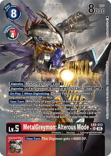 MetalGreymon: Alterous Mode [EX9-012] (Alternate Art) [Versus Monsters]