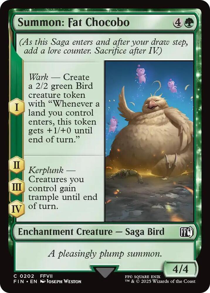 Summon: Fat Chocobo [FINAL FANTASY]