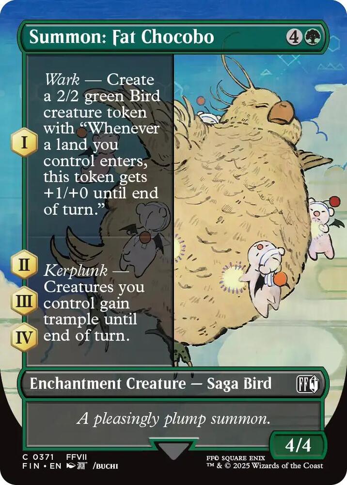 Summon: Fat Chocobo (Borderless) [FINAL FANTASY]