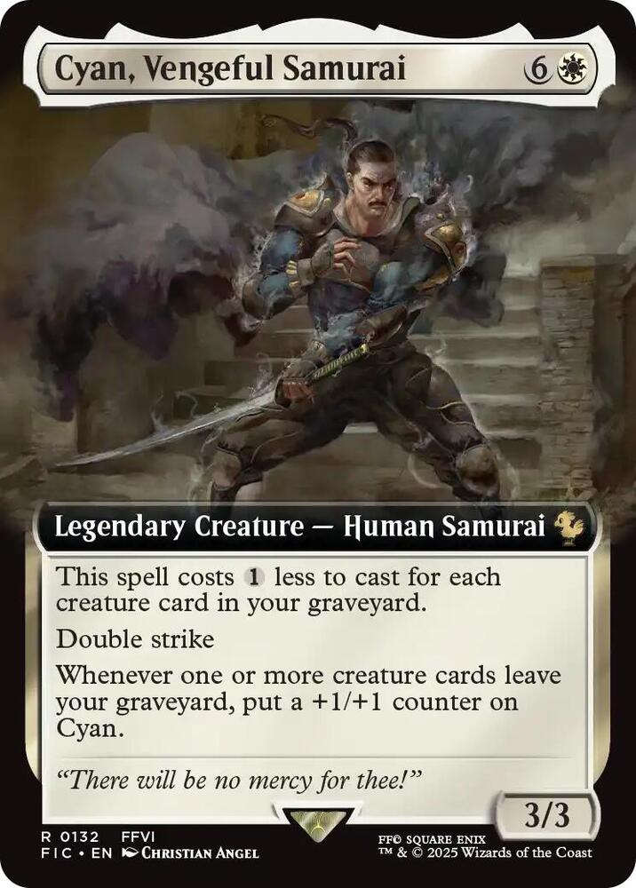 Cyan, Vengeful Samurai (Extended Art) [FINAL FANTASY Commander]