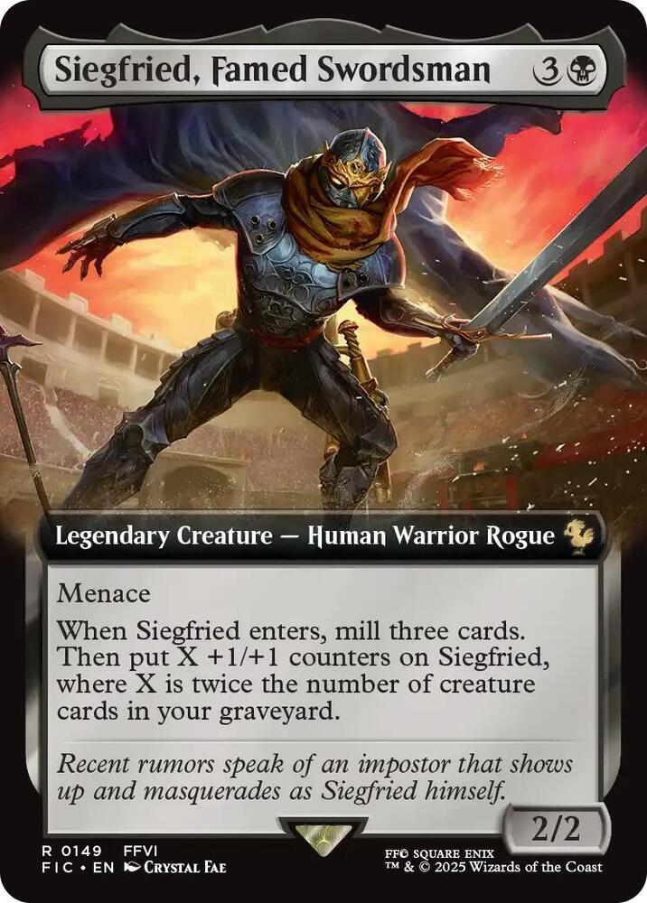 Siegfried, Famed Swordsman (Extended Art) [FINAL FANTASY Commander]