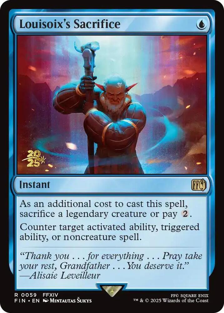 Louisoix's Sacrifice [FINAL FANTASY Prerelease Promo]