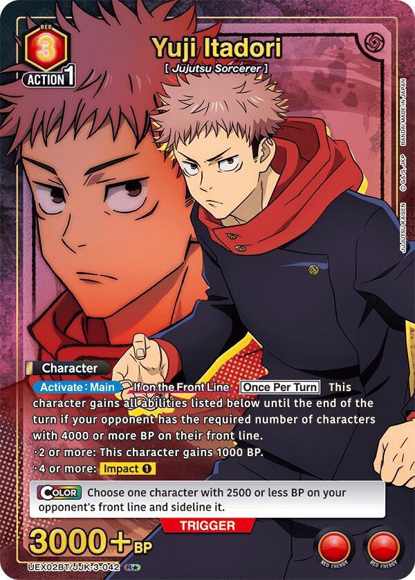 Yuji Itadori (042) (R*) (UEX02BT/JJK-3-042) [UEX02BT: Jujutsu Kaisen Vol.2]