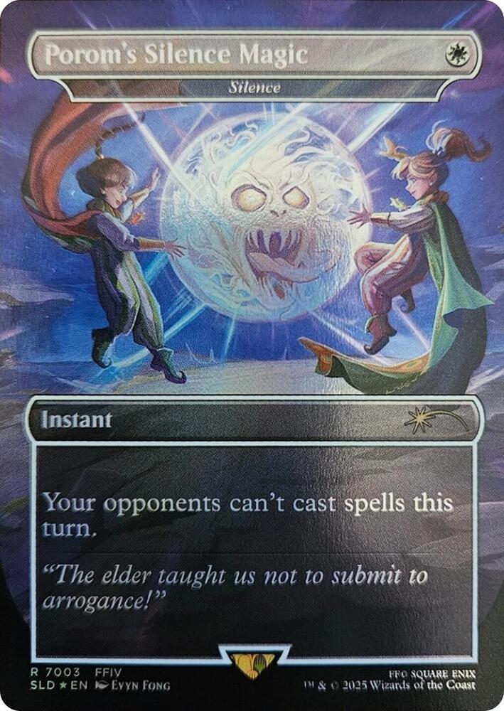 Porom's Silence Magic - Silence (Rainbow Foil) [Secret Lair Drop Series]