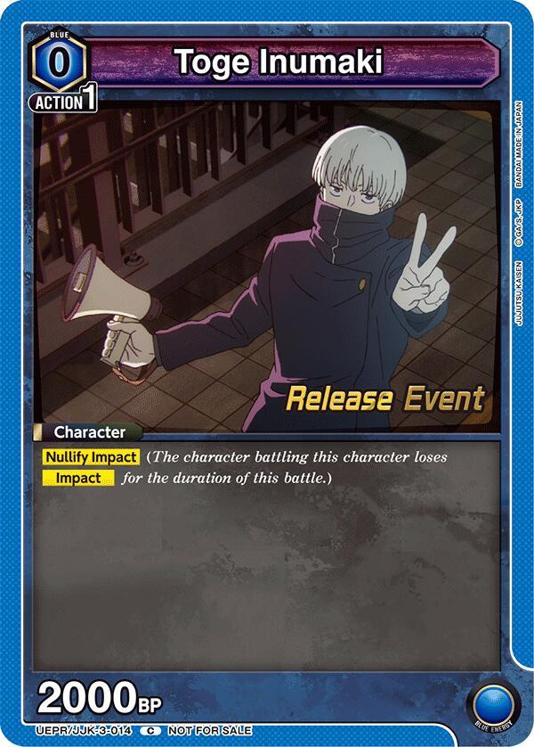 Toge Inumaki (014) (UEPR/JJK-3-014) [UEX02BT: Jujutsu Kaisen Vol.2 Release Event Cards]