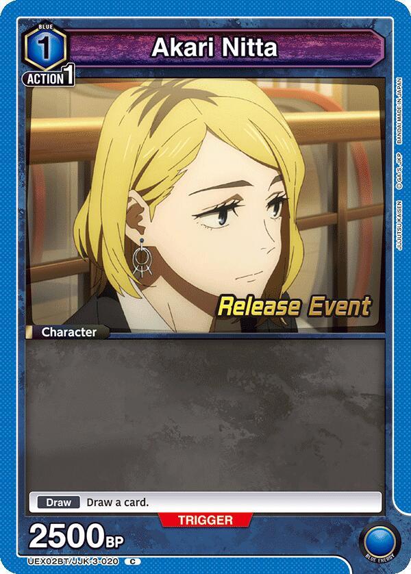 Akari Nitta (UEX02BT/JJK-3-020) [UEX02BT: Jujutsu Kaisen Vol.2 Release Event Cards] (English)