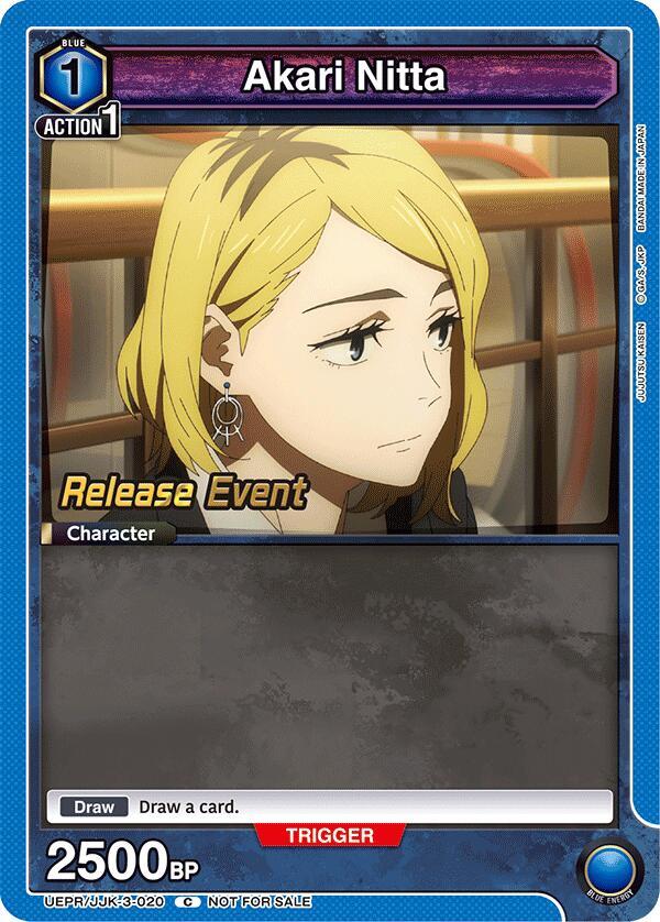 Akari Nitta (UEPR/JJK-3-020) [UEX02BT: Jujutsu Kaisen Vol.2 Release Event Cards]