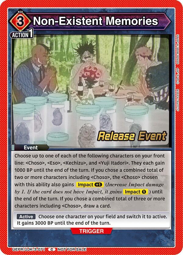 Non-Existent Memories (UEPR/JJK-3-071) [UEX02BT: Jujutsu Kaisen Vol.2 Release Event Cards]