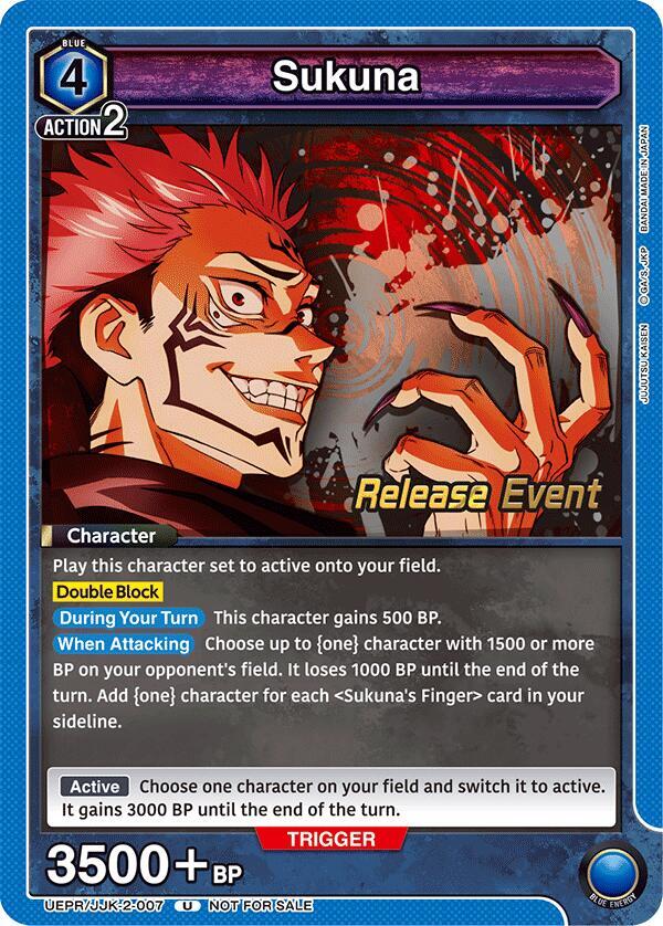 Sukuna (007) (UEPR/JJK-2-007) [UEX02BT: Jujutsu Kaisen Vol.2 Release Event Cards]