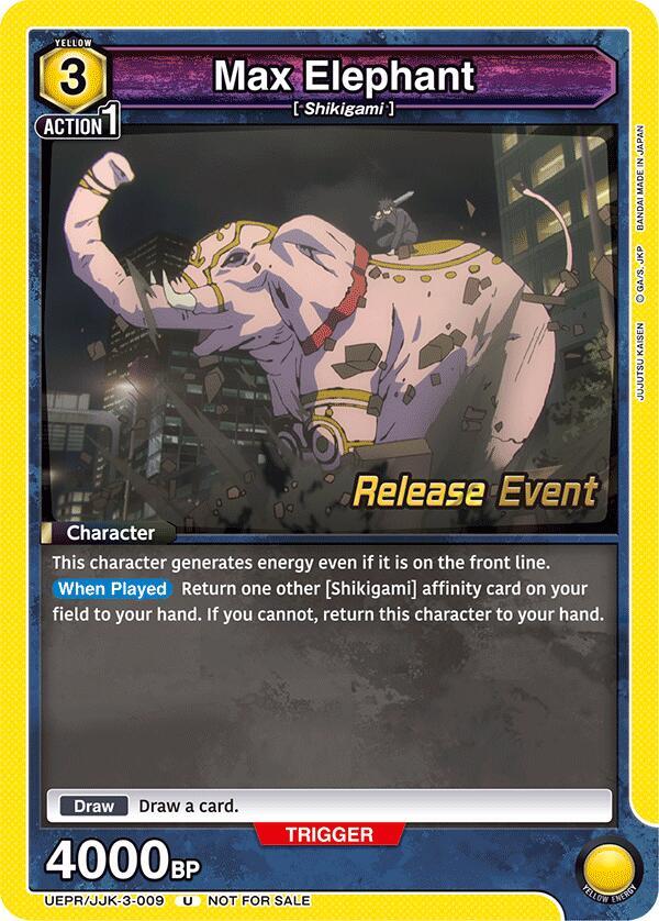 Max Elephant (UEPR/JJK-3-009) [UEX02BT: Jujutsu Kaisen Vol.2 Release Event Cards]