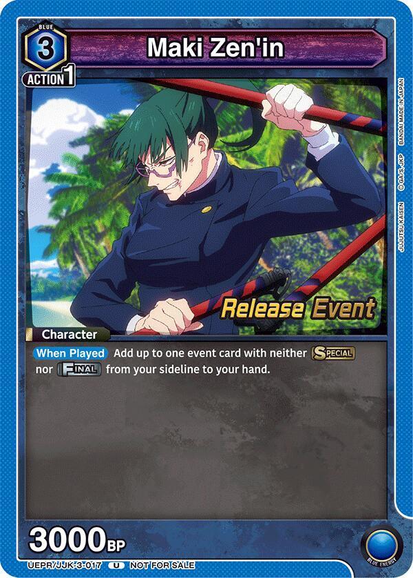Maki Zen'in (UEPR/JJK-3-017) [UEX02BT: Jujutsu Kaisen Vol.2 Release Event Cards]