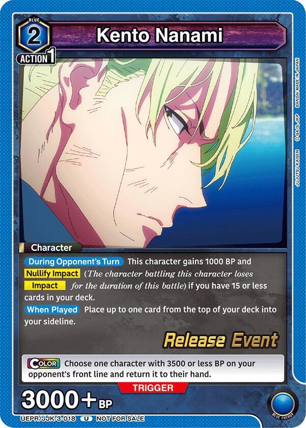 Kento Nanami (018) (UEPR/JJK-3-018) [UEX02BT: Jujutsu Kaisen Vol.2 Release Event Cards]