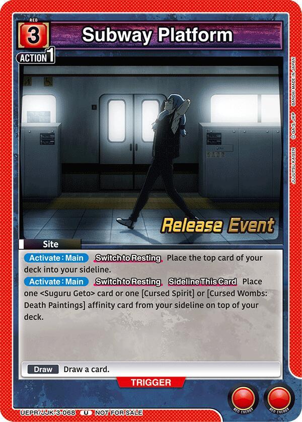 Subway Platform (UEPR/JJK-3-068) [UEX02BT: Jujutsu Kaisen Vol.2 Release Event Cards]