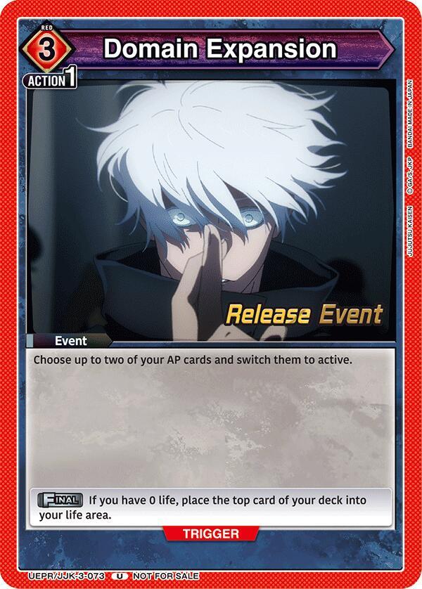 Domain Expansion (UEPR/JJK-3-073) [UEX02BT: Jujutsu Kaisen Vol.2 Release Event Cards]