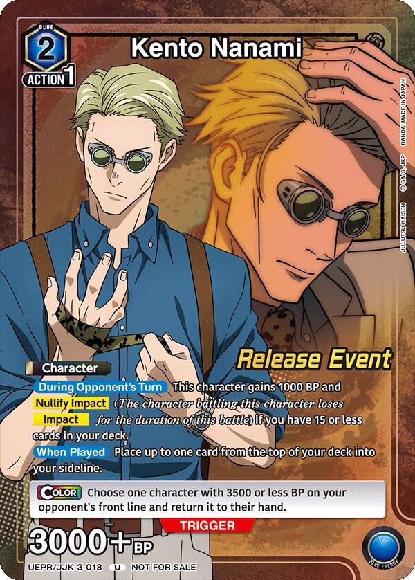 Kento Nanami (Release Event Participation) (UEPR/JJK-3-018) [UEX02BT: Jujutsu Kaisen Vol.2 Release Event Cards]