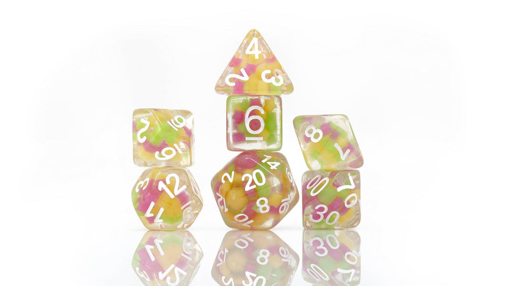 Melon Ball Glowworm Dice Set