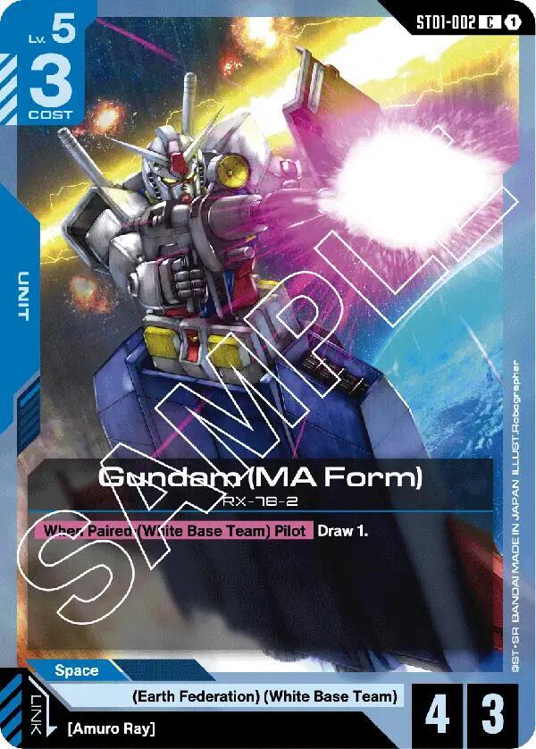 Gundam (MA Form) (ST01-002) [Starter Deck 01: Heroic Beginnings]