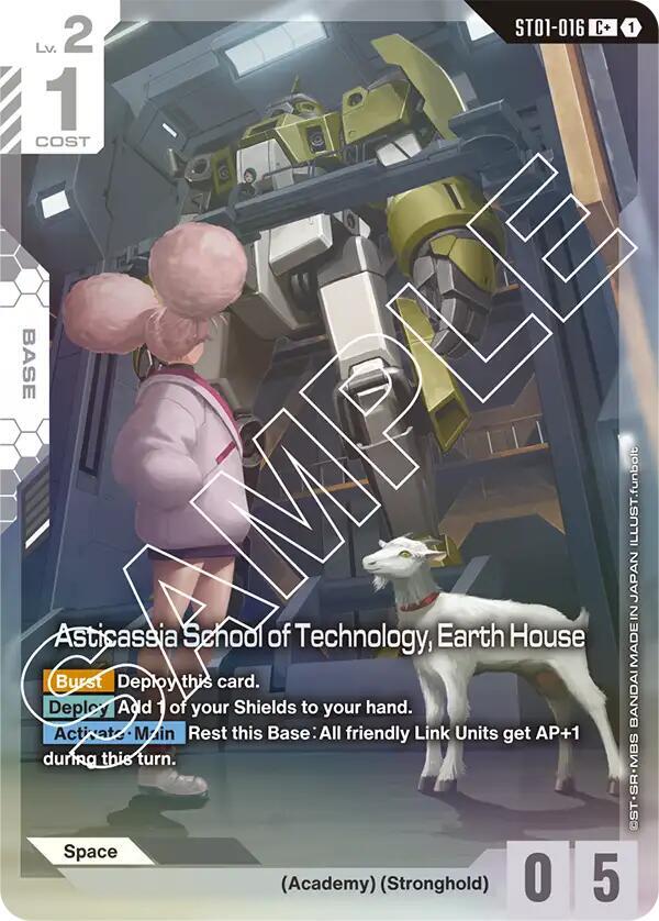 Asticassia School of Technology, Earth House (C+) (ST01-016) [Starter Deck 01: Heroic Beginnings]