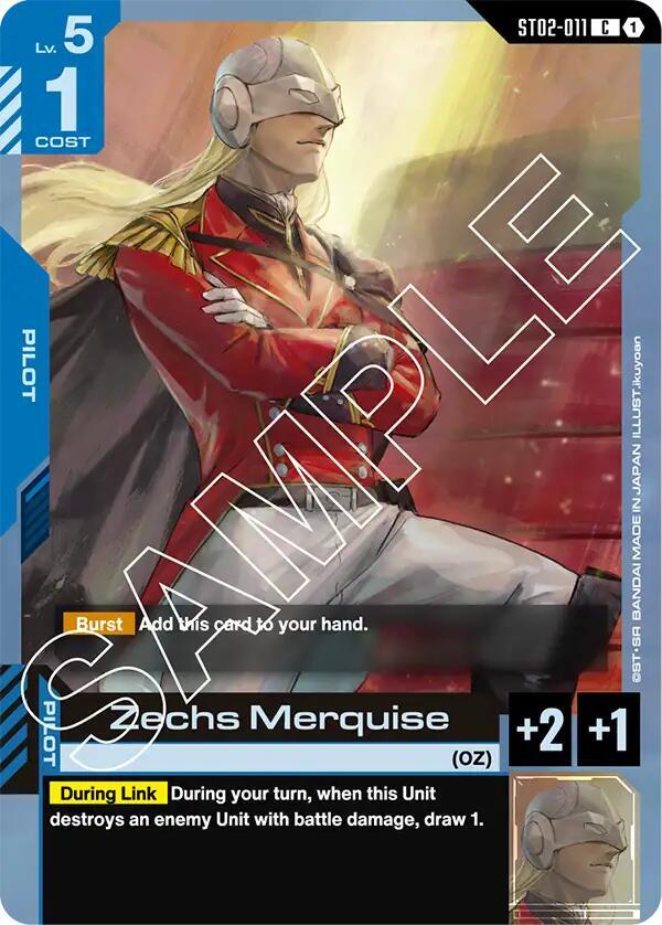 Zechs Merquise (ST02-011) [Starter Deck 02: Wings of Advance]