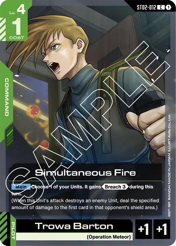 Simultaneous Fire (ST02-012) [Starter Deck 02: Wings of Advance]