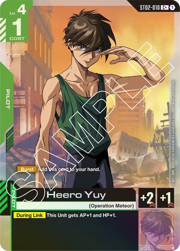 Heero Yuy (C+) (ST02-010) [Starter Deck 02: Wings of Advance]