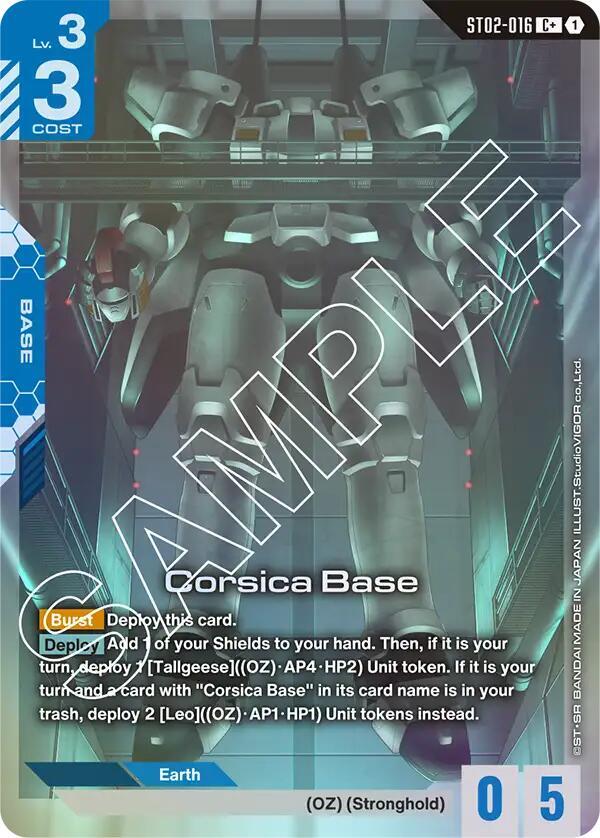 Corsica Base (C+) (ST02-016) [Starter Deck 02: Wings of Advance]