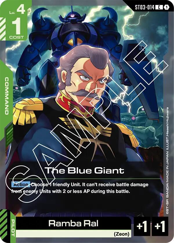 The Blue Giant (ST03-014) [Starter Deck 03: Zeon's Rush]
