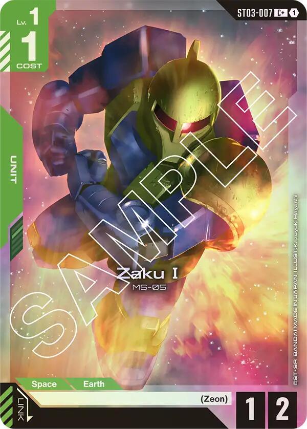 Zaku I (C+) (ST03-007) [Starter Deck 03: Zeon's Rush]
