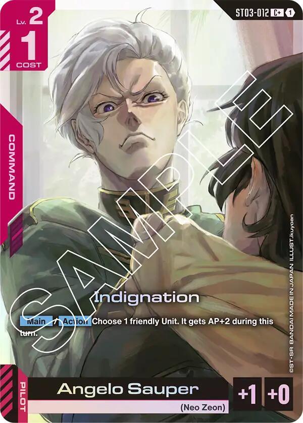 Indignation (C+) (ST03-012) [Starter Deck 03: Zeon's Rush]