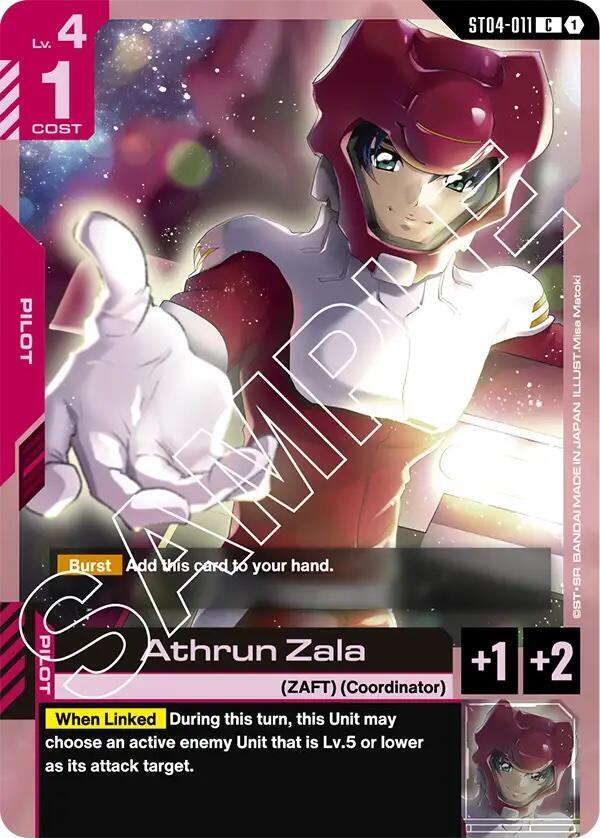 Athrun Zala (ST04-011) [Starter Deck 04: SEED Strike]