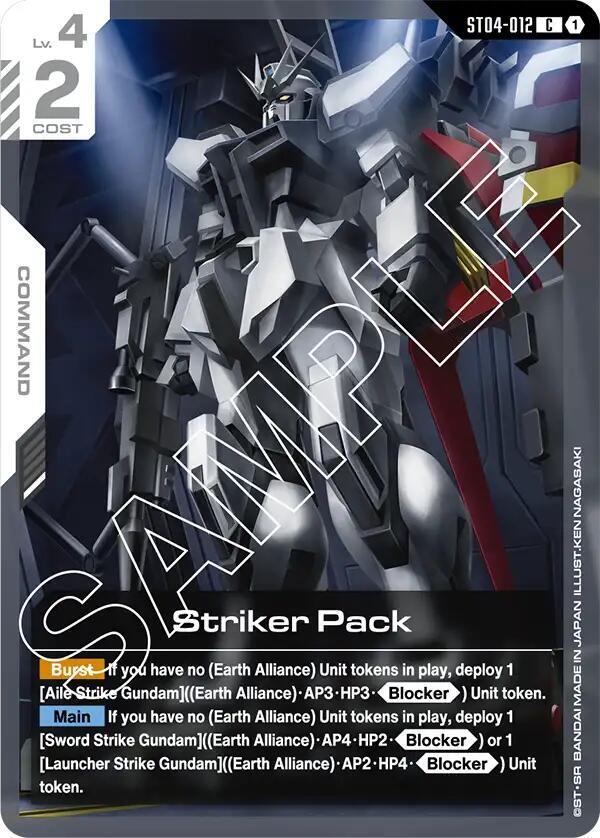 Striker Pack (ST04-012) [Starter Deck 04: SEED Strike]