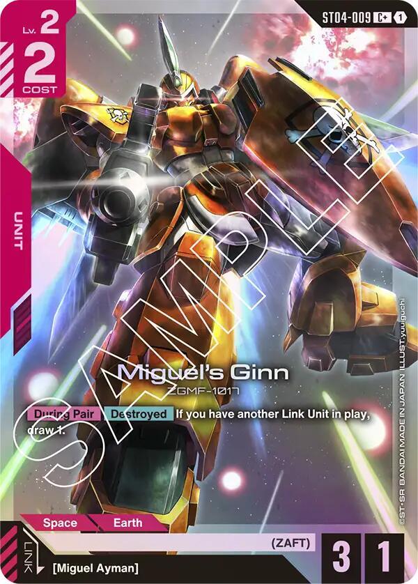 Miguel's Ginn (C+) (ST04-009) [Starter Deck 04: SEED Strike]
