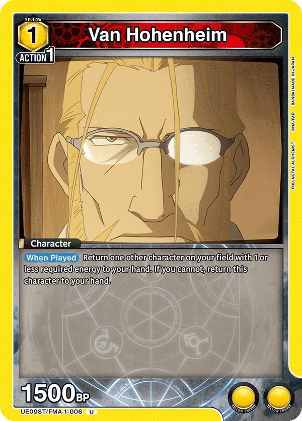 Van Hohenheim (UE09ST/FMA-1-006) [UE09ST: FULLMETAL ALCHEMIST Starter Deck]