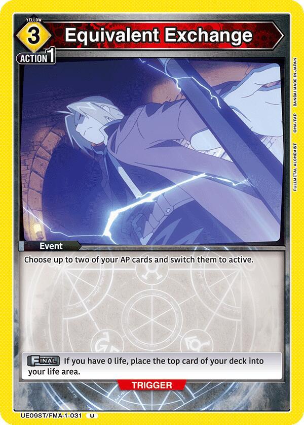 Equivalent Exchange (UE09ST/FMA-1-031) [UE09ST: FULLMETAL ALCHEMIST Starter Deck]
