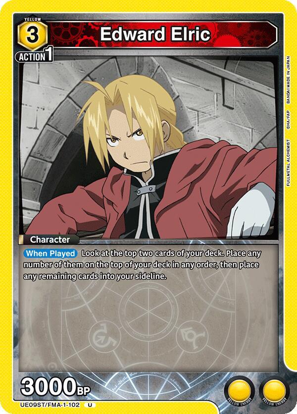 Edward Elric (102) (UE09ST/FMA-1-102) [UE09ST: FULLMETAL ALCHEMIST Starter Deck]